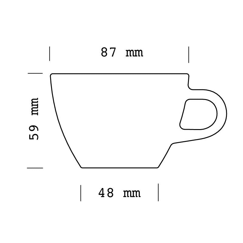 ACME EVO 150ML FLAT WHITE CUPS print