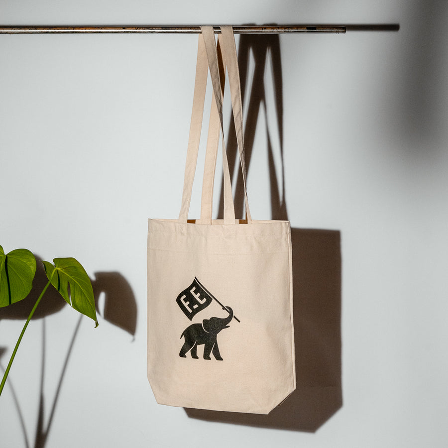 Five Elephant.Tote Bag Back side with logo